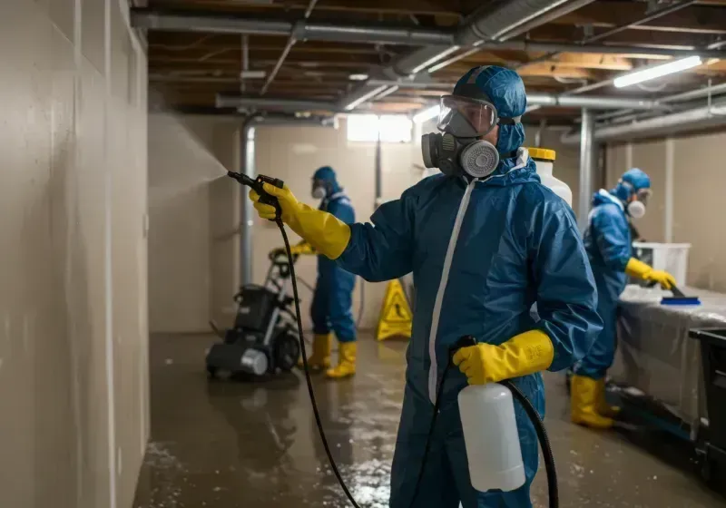 Basement Sanitization and Antimicrobial Treatment process in Pinedale, WY